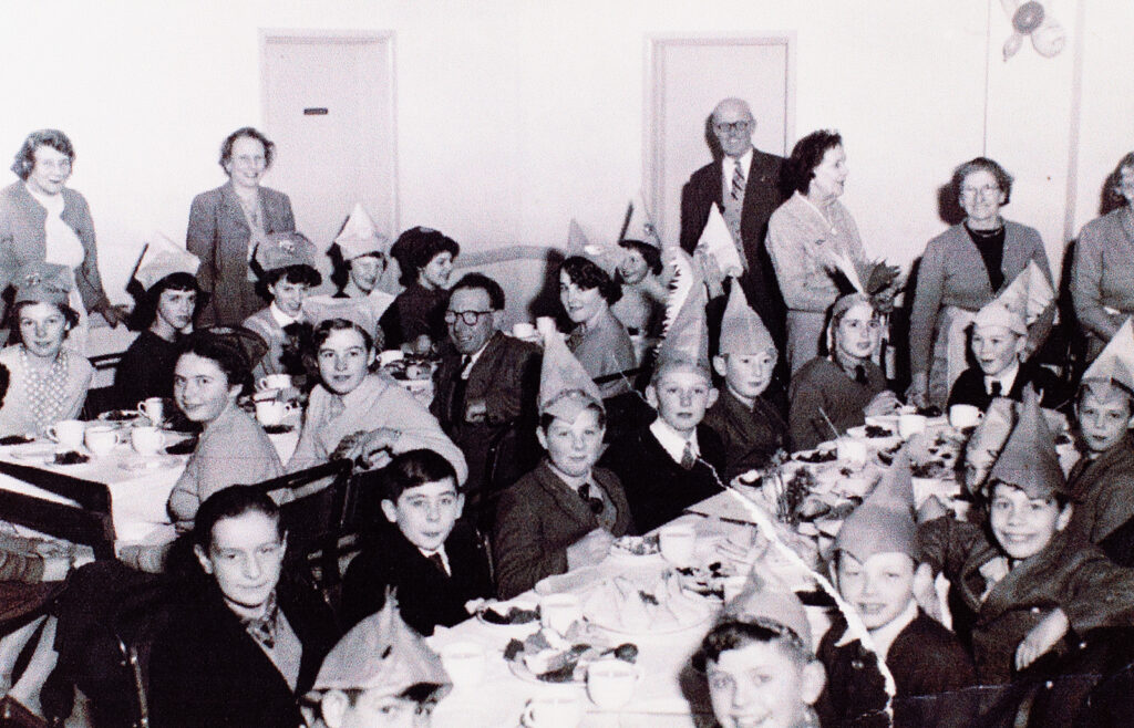 Photograph of members of Royal British Legion Children at Christmas Lunch