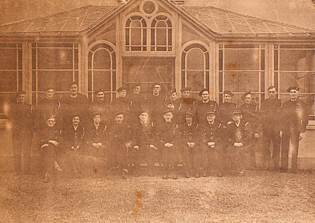 Printed Material of Photograph of Bishopsteignton A.R.P. Wardens in WW2