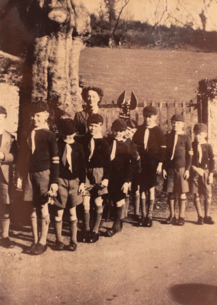 Photograph of 1st Bishopsteignton Scouts on Mothering Sunday