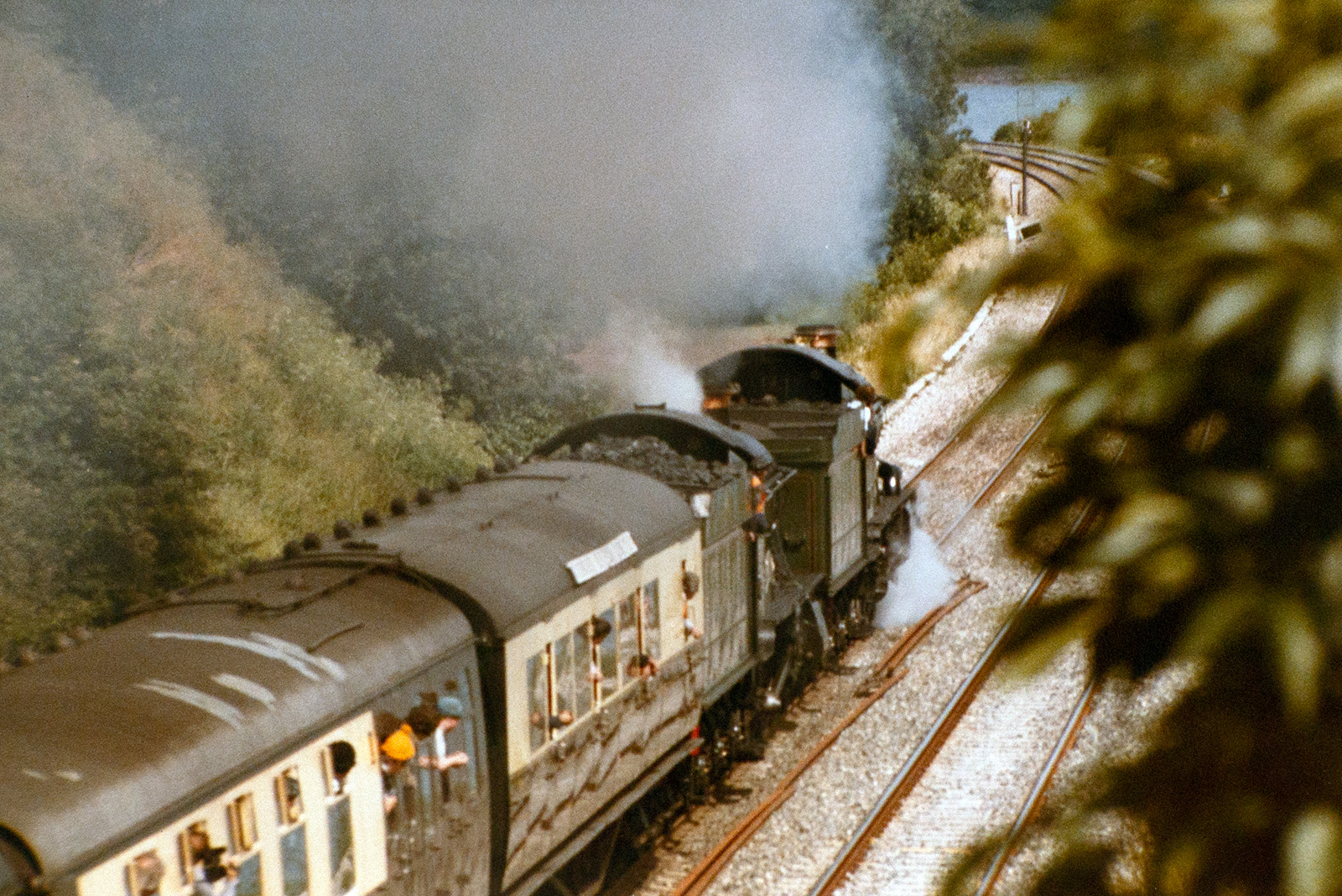 Photograph of a Steam Train at Bishopsteignton