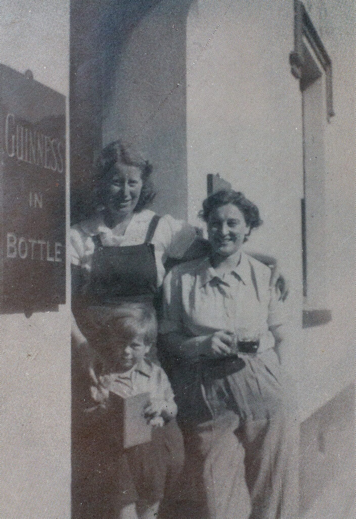 Printed Photograph of Kit Ward and Phyllis and Terry Blogg