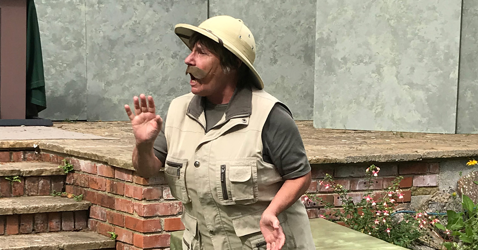 Pat Yesin in The Players production of The Hound of the Baskervilles