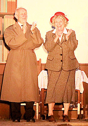 4588 Cropped Photograph Bishopsteignton Players Death by Fatal Murder 2017 Pat as Miss Maple