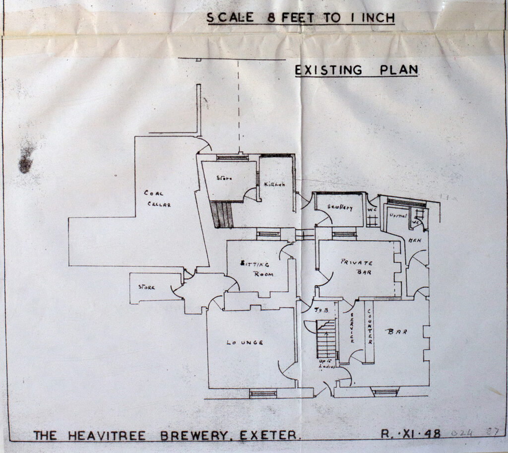 38131 Printed Material Exisiting Floor Plans for Manor Inn 1930s