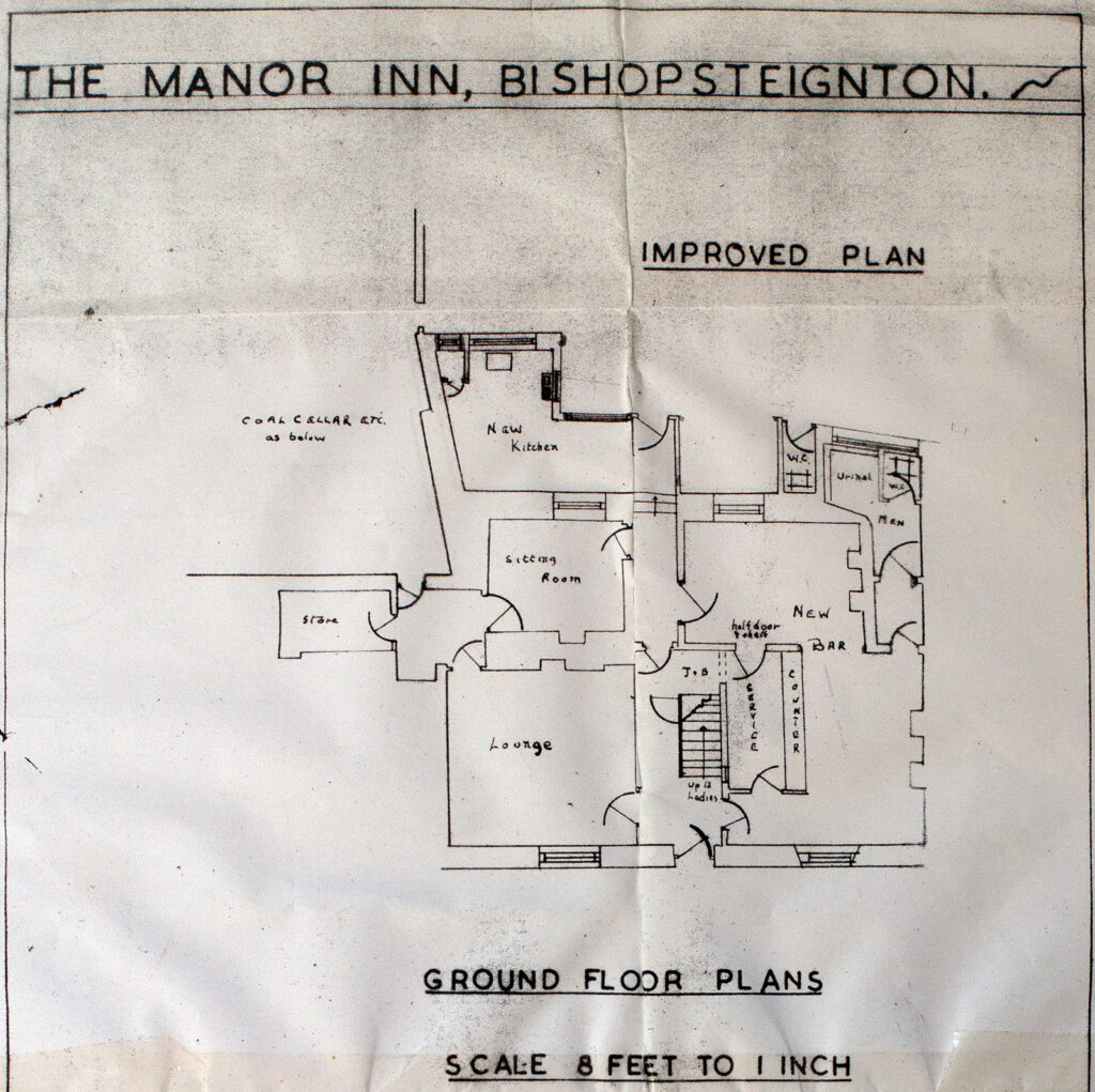 38131 Printed Material Improvement Floor Plans for Manor Inn 1930s