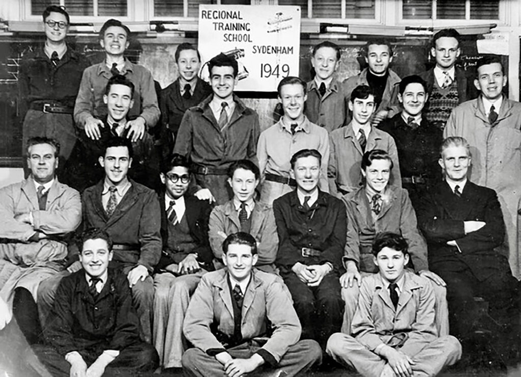Leonard Wright at the GPO Engineering Central Training School in Yarnfield