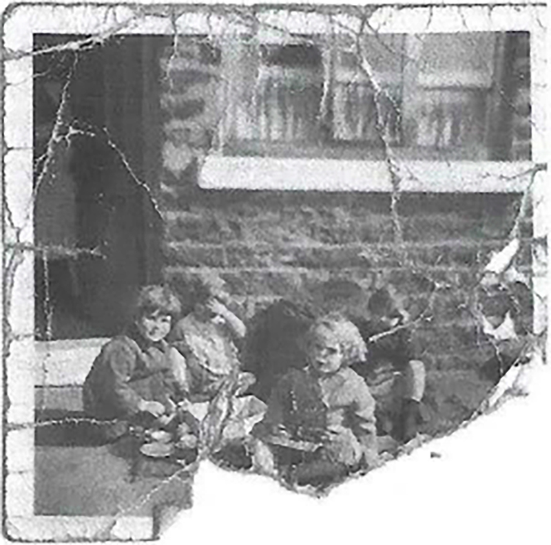 Avril Avery as a child in Sheffield during WWII