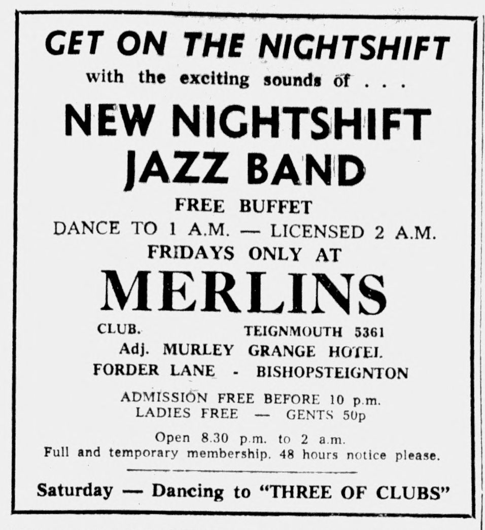 Merlins advert Torbay Express and South Devon 26 September 1975