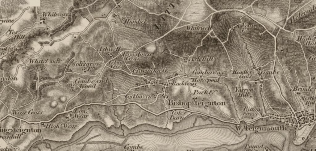 1809 Map of Bishopsteignton