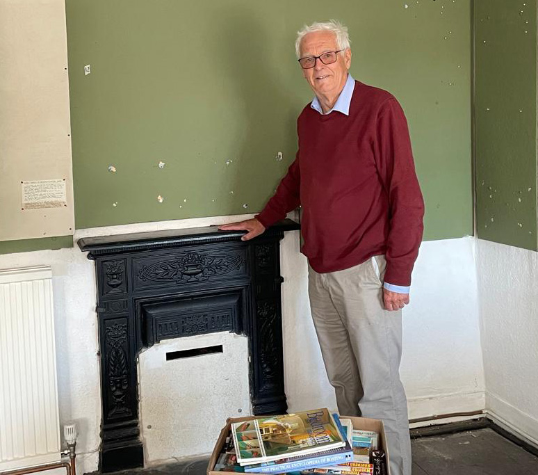Peter Wallis fire place old school headmasters house