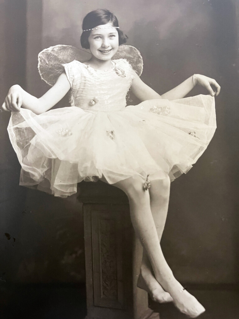 Photograph of Mary Overill (née Bovey) as Titania in 1934