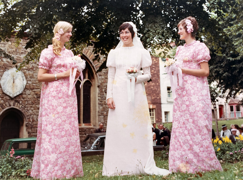 Photograph of Diane Ewing (née Overill) wedding 1969