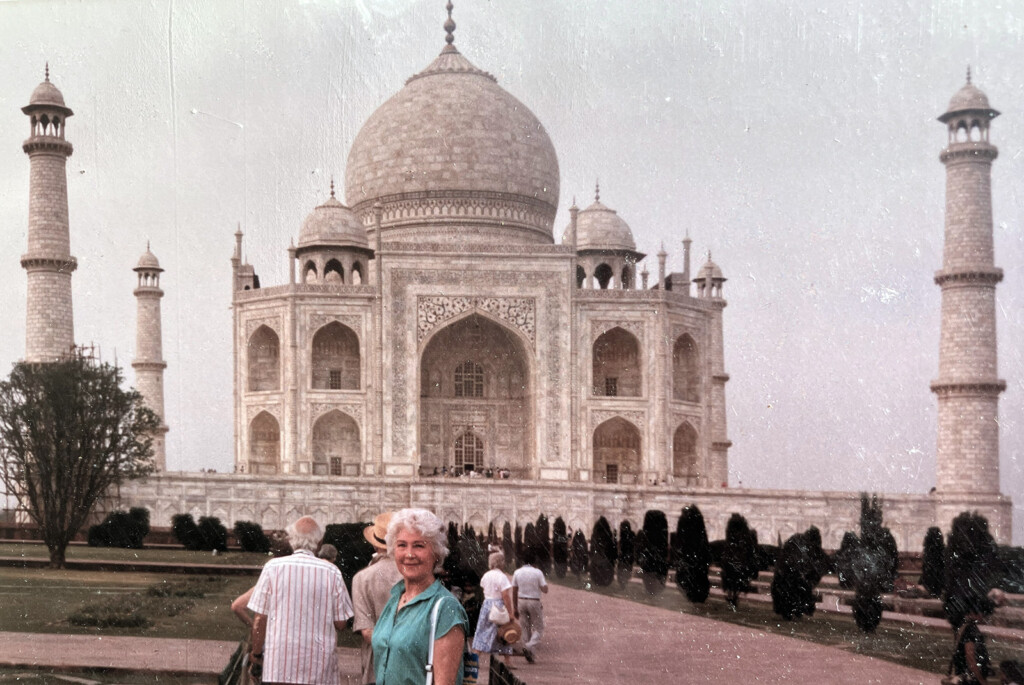 Photograph of Mary Overill in India 1972