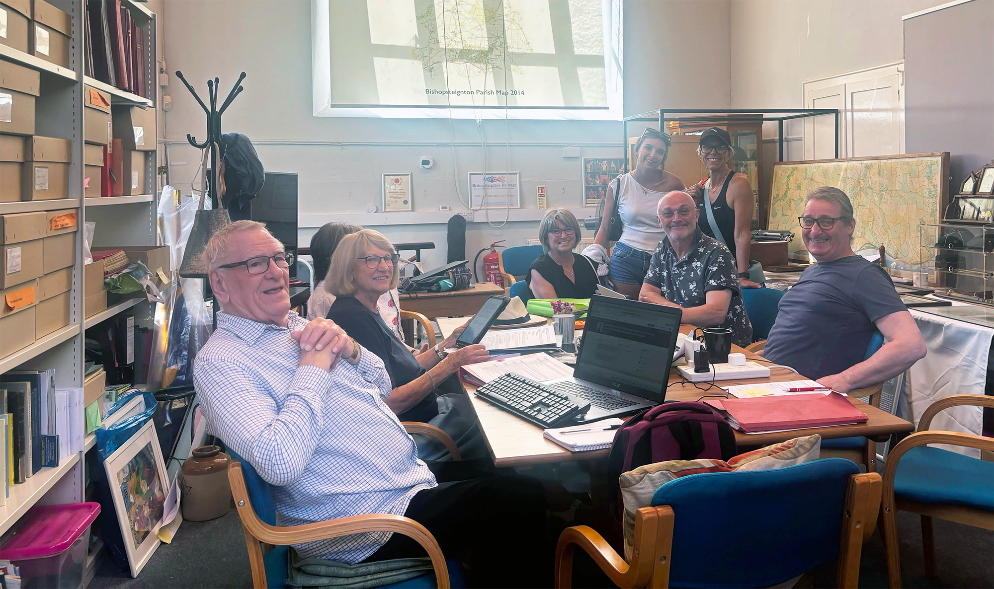 Hub Team hosting the Warren family of Bishopsteignton and Australia