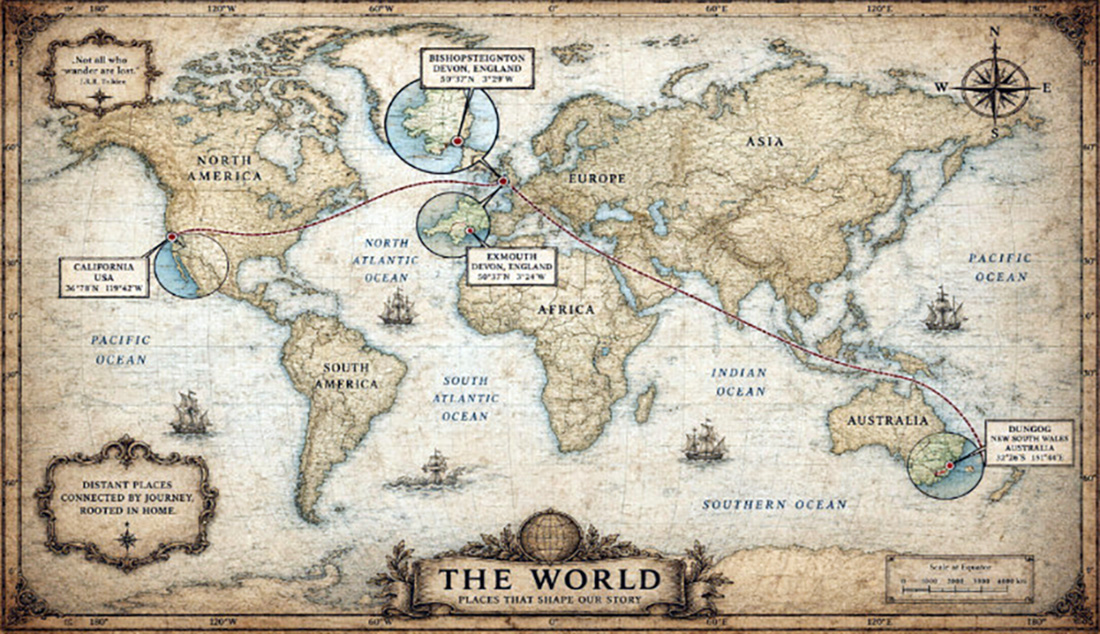 Printed Material AI generated World Map for Ridgeway Article